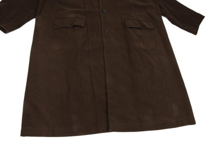 Y's for men Cotton Moleskin 3B Coat Brown Size L