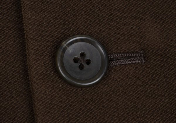 Y's for men Cotton Moleskin 3B Coat Brown Size L