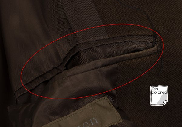 Y's for men Cotton Moleskin 3B Coat Brown Size L