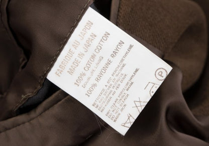 Y's for men Cotton Moleskin 3B Coat Brown Size L