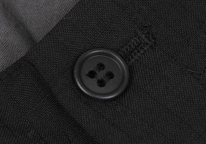 Yohji Yamamoto DURBAN A.A.R Wool Check Pants Black Size XL