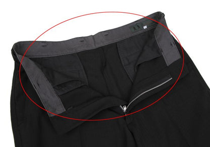 Yohji Yamamoto DURBAN A.A.R Wool Check Pants Black Size XL