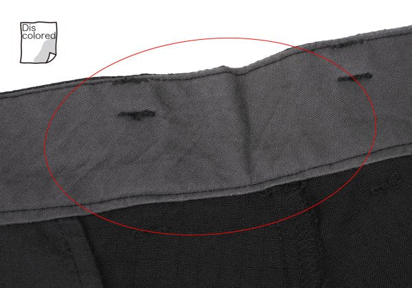 Yohji Yamamoto DURBAN A.A.R Wool Check Pants Black Size XL