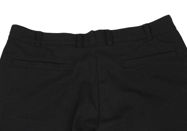 Yohji Yamamoto DURBAN A.A.R Wool Check Pants Black Size XL