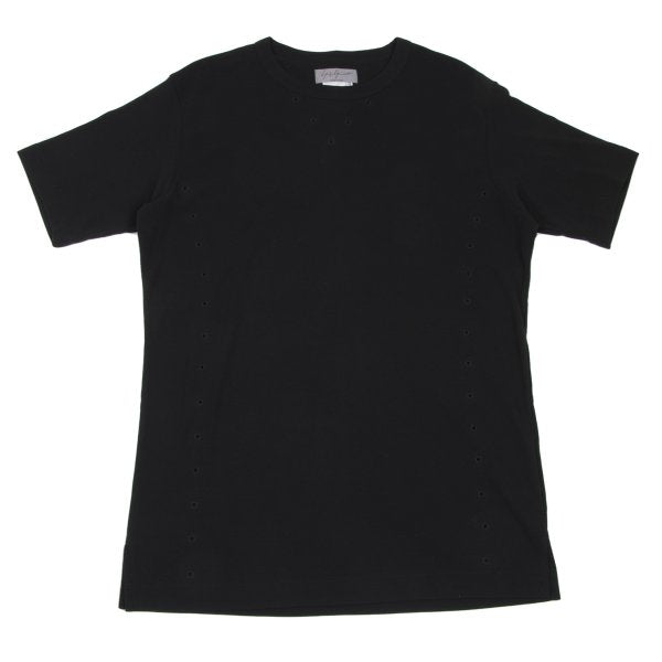 Yohji Yamamoto POUR HOMME Cotton Blend T-Shirt Black Size 3