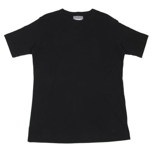Yohji Yamamoto POUR HOMME Cotton Blend T-Shirt Black Size 3