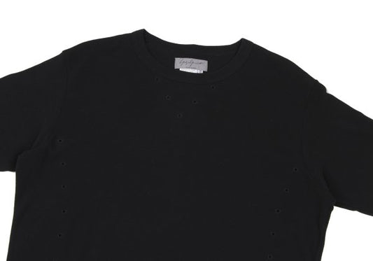 Yohji Yamamoto POUR HOMME Cotton Blend T-Shirt Black Size 3