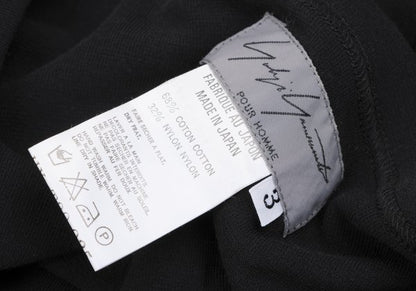 Yohji Yamamoto POUR HOMME Cotton Blend T-Shirt Black Size 3