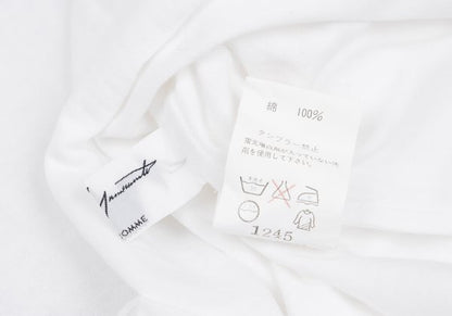 Yohji Yamamoto POUR HOMME Cotton Yoke T-Shirt White Size 3