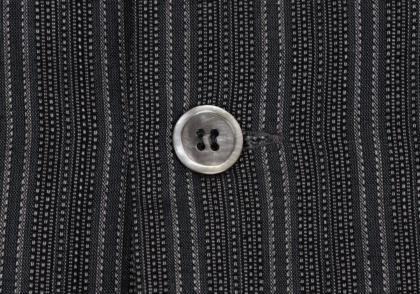 Y's for men 99SS Stripe Patch Pocket Open Shirt Gray Size M