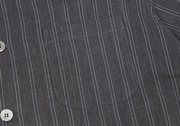 Y's for men 99SS Stripe Patch Pocket Open Shirt Gray Size M