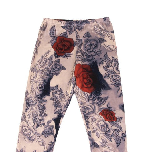 COMME des GARCONS Poly Rose Tattoo Leggings Multi Size S