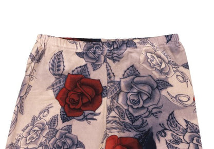 COMME des GARCONS Poly Rose Tattoo Leggings Multi Size S