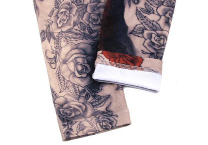 COMME des GARCONS Poly Rose Tattoo Leggings Multi Size S