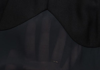 Sybilla Sheer Top Panel Midi Dress Black Size 40