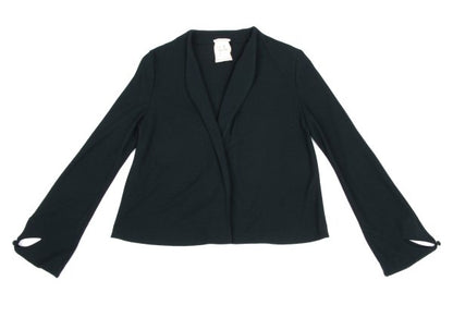 Sybilla Flower Cut Sleeve Buttonless Cardigan Navy Size 40