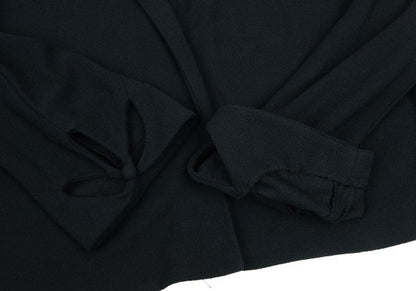 Sybilla Flower Cut Sleeve Buttonless Cardigan Navy Size 40