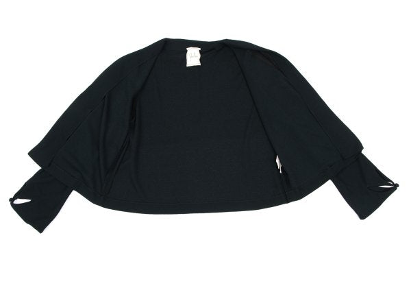 Sybilla Flower Cut Sleeve Buttonless Cardigan Navy Size 40