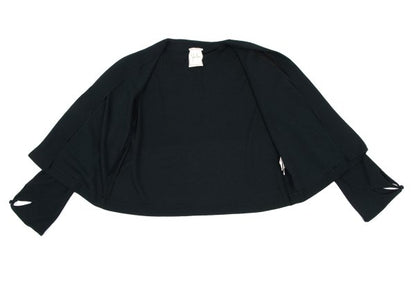 Sybilla Flower Cut Sleeve Buttonless Cardigan Navy Size 40