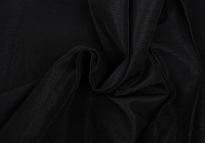 Sybilla Glossy Nep Zigzag Pleated Skirt Black Size M
