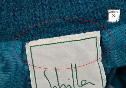 Sybilla Turquoise Brushed Wool Nylon Knit Skirt Size 63-90