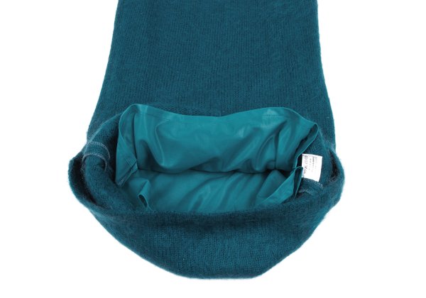 Sybilla Turquoise Brushed Wool Nylon Knit Skirt Size 63-90