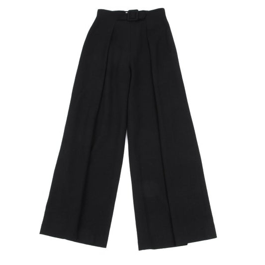 Sybilla Wool Belted Wide Pants Black Size 63-90