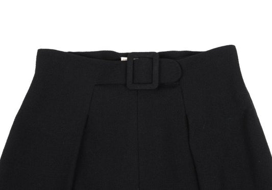 Sybilla Wool Belted Wide Pants Black Size 63-90