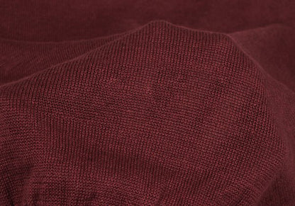 Papas Bordeaux Linen Henley Knit Vest Size 50L