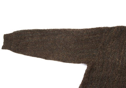 BEAMS Boucle Stripe Knit Cardigan Brown Multi Size L