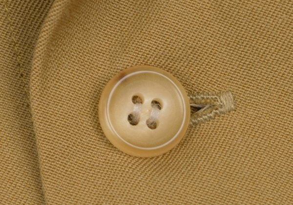 Y's for men Wool Cotton Long Sleeve Shirt Mustard Size L