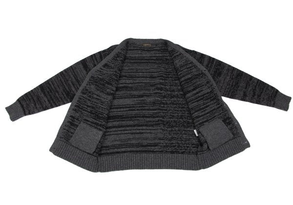 Y's for men Wool Melange Knit Cardigan Grey/Black Size L