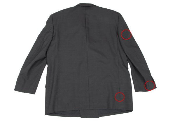 COMME des GARCONS HOMME DEUX Wool Double Blazer Gray Size L