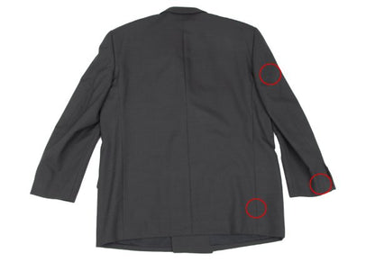 COMME des GARCONS HOMME DEUX Wool Double Blazer Gray Size L