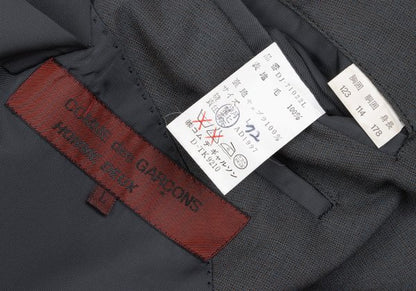 COMME des GARCONS HOMME DEUX Wool Double Blazer Gray Size L