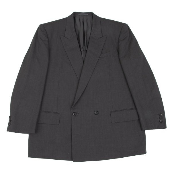 COMME des GARCONS HOMME DEUX Wool Blazer Charcoal Size L