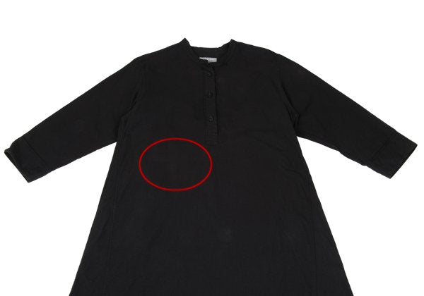 MARGARET HOWELL Cotton Band Collar Dress Black Size F