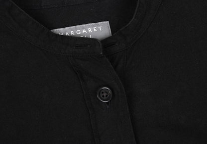 MARGARET HOWELL Cotton Band Collar Dress Black Size F