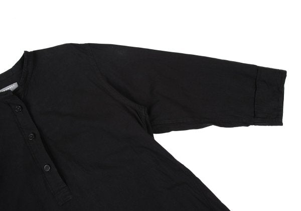 MARGARET HOWELL Cotton Band Collar Dress Black Size F