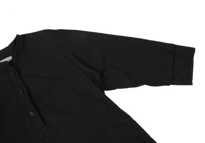 MARGARET HOWELL Cotton Band Collar Dress Black Size F