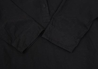 MARGARET HOWELL Cotton Band Collar Dress Black Size F