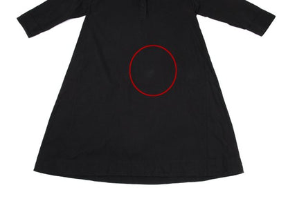 MARGARET HOWELL Cotton Band Collar Dress Black Size F