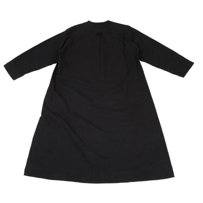 MARGARET HOWELL Cotton Band Collar Dress Black Size F