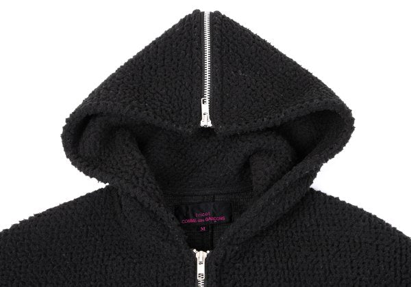 COMME des GARCONS 21AW Boa Zip Hoodie Blouson Black Size M