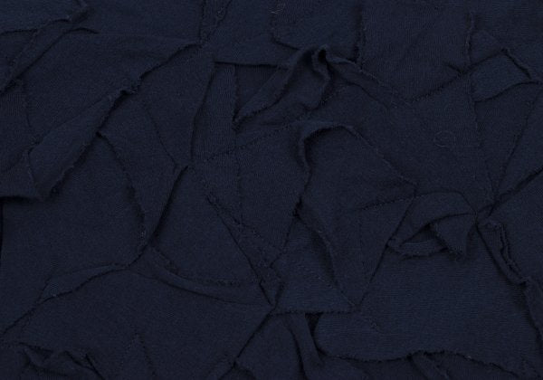 Plantation Front Patch 3/4 Sleeve Cotton Top Navy Size M
