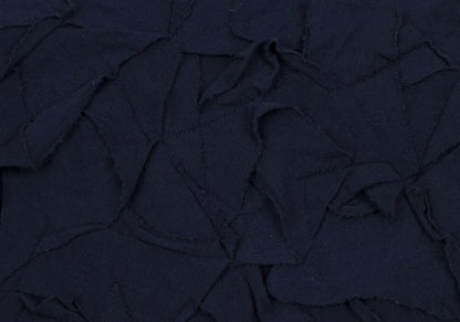 Plantation Front Patch 3/4 Sleeve Cotton Top Navy Size M