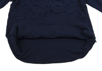 Plantation Front Patch 3/4 Sleeve Cotton Top Navy Size M