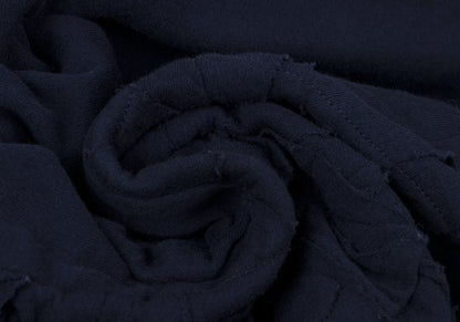 Plantation Front Patch 3/4 Sleeve Cotton Top Navy Size M