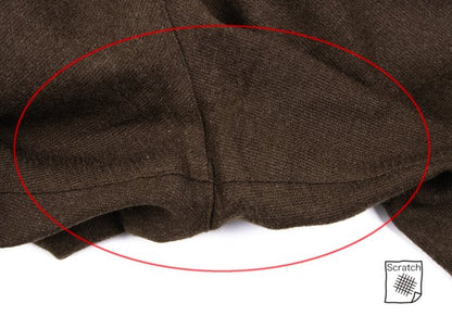 Plantation Wool Wrap Tuck Design Pants Brown Size M