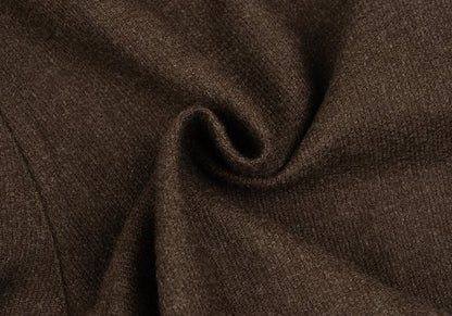 Plantation Wool Wrap Tuck Design Pants Brown Size M